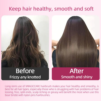 2026 Must-Have-Vmagic Detangling Brush High-Quality Scalp Comb for Women Girls Men & Boys Use in Wet and Dry Hair Dual-Level Teeth for Effortless Detangling Long Lasting