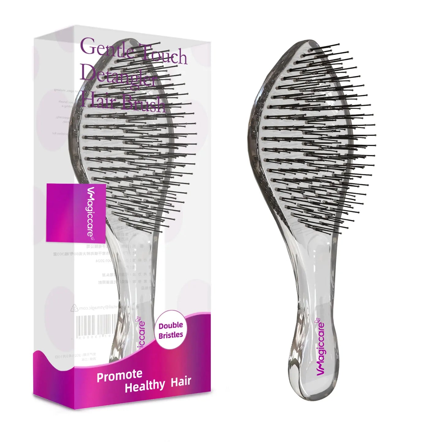 2026 Must-Have-Vmagic Detangling Brush High-Quality Scalp Comb for Women Girls Men & Boys Use in Wet and Dry Hair Dual-Level Teeth for Effortless Detangling Long Lasting