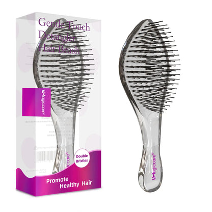 2026 Must-Have-Vmagic Detangling Brush High-Quality Scalp Comb for Women Girls Men & Boys Use in Wet and Dry Hair Dual-Level Teeth for Effortless Detangling Long Lasting