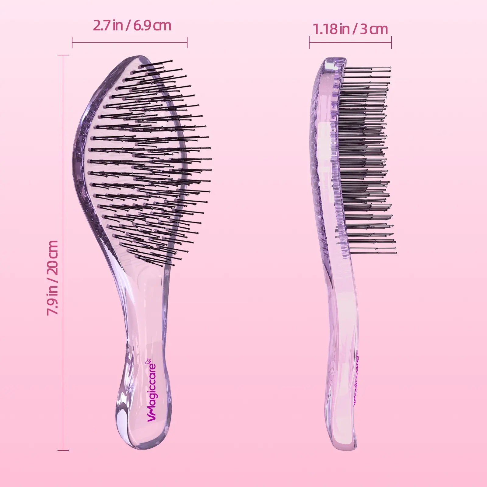 2026 Must-Have-Vmagic Detangling Brush High-Quality Scalp Comb for Women Girls Men & Boys Use in Wet and Dry Hair Dual-Level Teeth for Effortless Detangling Long Lasting