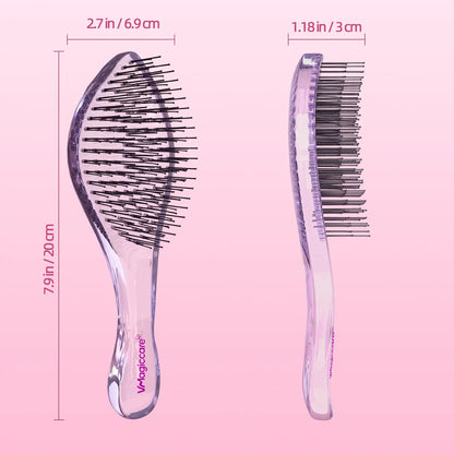 2026 Must-Have-Vmagic Detangling Brush High-Quality Scalp Comb for Women Girls Men & Boys Use in Wet and Dry Hair Dual-Level Teeth for Effortless Detangling Long Lasting