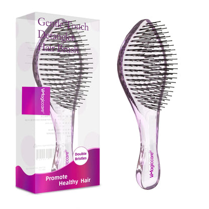 2026 Must-Have-Vmagic Detangling Brush High-Quality Scalp Comb for Women Girls Men & Boys Use in Wet and Dry Hair Dual-Level Teeth for Effortless Detangling Long Lasting
